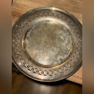 Decorative Silverplated EPNS plate